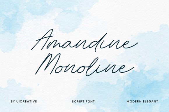 Amandine Monoline Font for Modern Campaigns