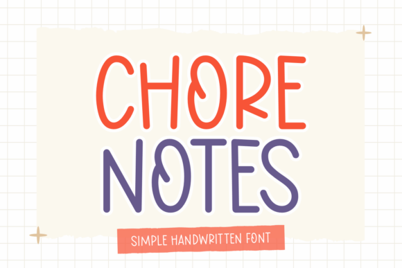 Chore Notes: A Handwritten Font for Authentic Branding