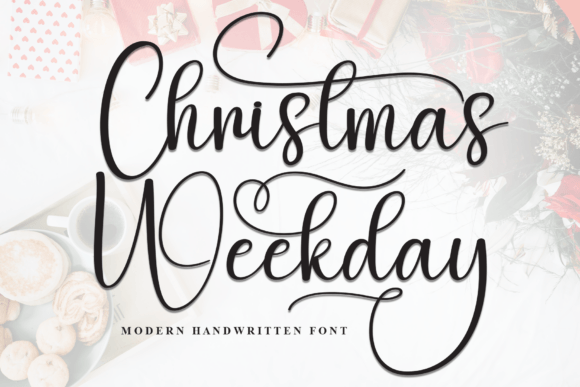 Christmas Weekday Font: A Cozy Choice for Small Business Branding