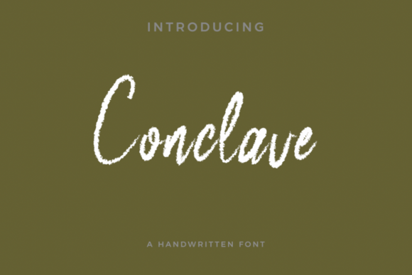 Conclave: A Handwritten Font for Digital Design