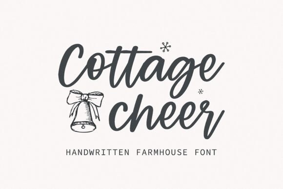 Cottage Cheer: A Handwritten Font for Editorial Design