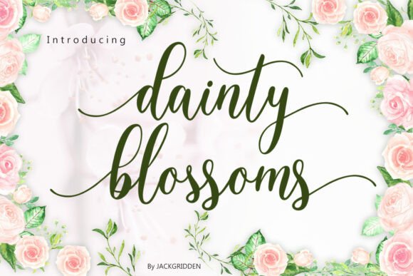 Dainty Blossoms: A Chic Script Font for Modern Branding