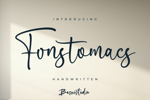 Fonstomacs: A Handwritten Typeface for Authentic Branding