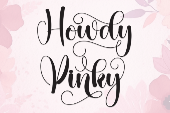Howdy Pinky: A Playful Handwritten Font for Branding