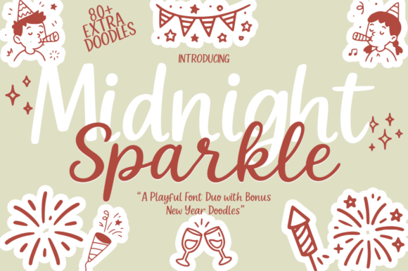 Midnight Sparkle Duo: A Typeface for Festive Branding