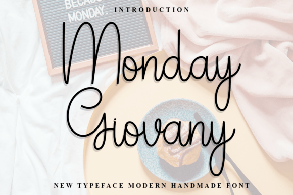 Monday Giovany: A Modern Script Font for Elegant Branding