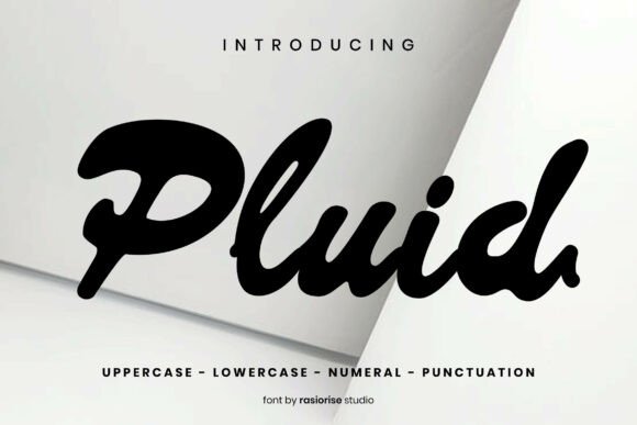 Pluid: A Bold Script Font for Editorial Design