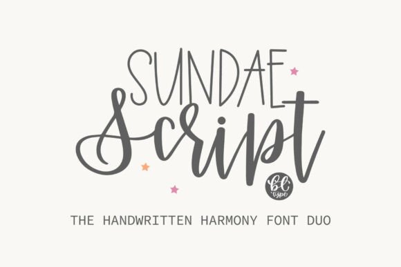 Sundae Script Duo: The Handwritten Font for Social Media