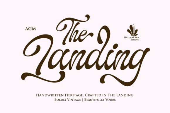 The Landing: A Warm Script Font for Web Design
