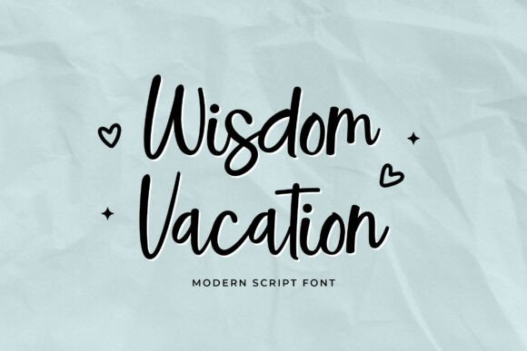 Wisdom Vacation: A Refined Script Typeface
