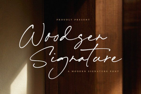 Woodsen Signature Font for Modern Campaigns